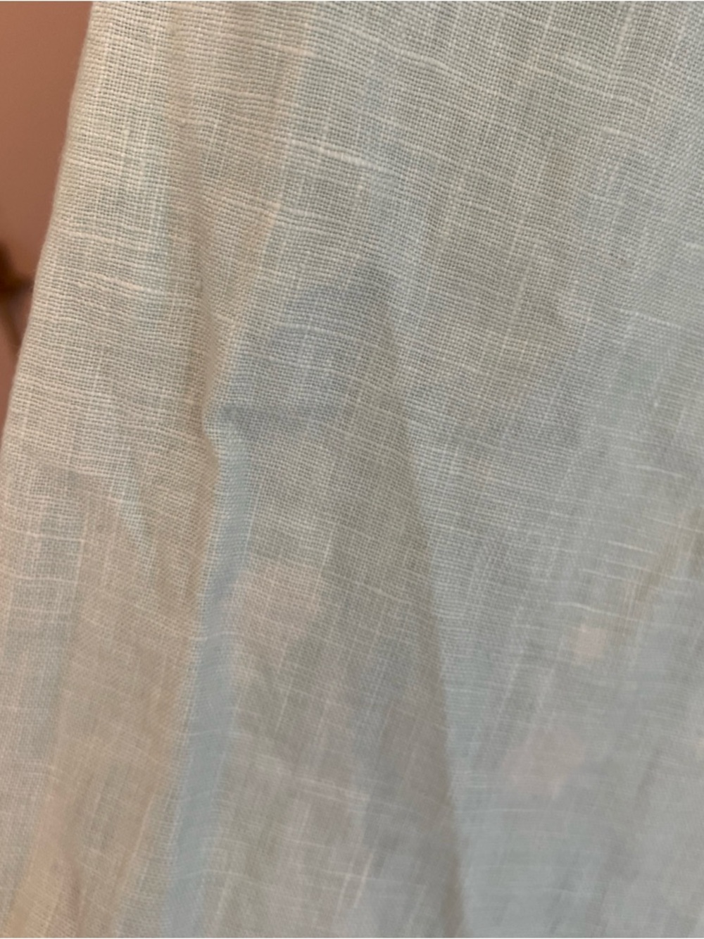 Pepin Anthropologie Linen Halter Dress MIDI Size 0 Aqua Beaded Pocket New Damage - Picture 7 of 14